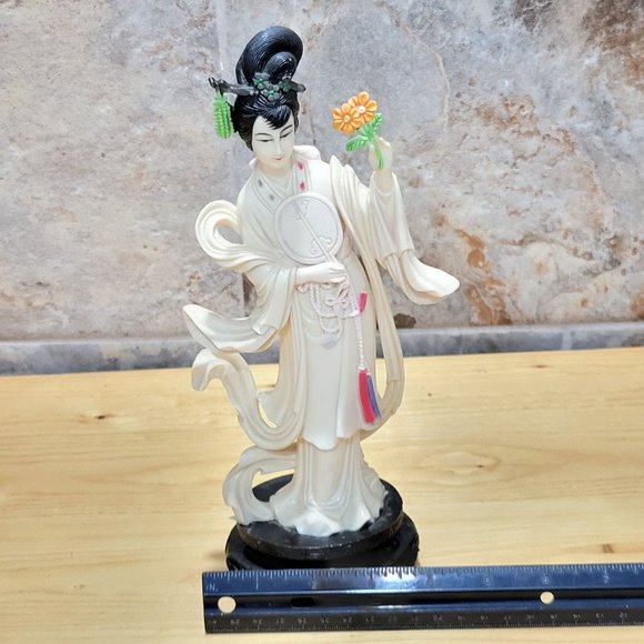 VTG Vita Hong Kong Geisha Woman Asian Girl Figurine Statue Celluloid Painted Dec - Picture 10 of 12